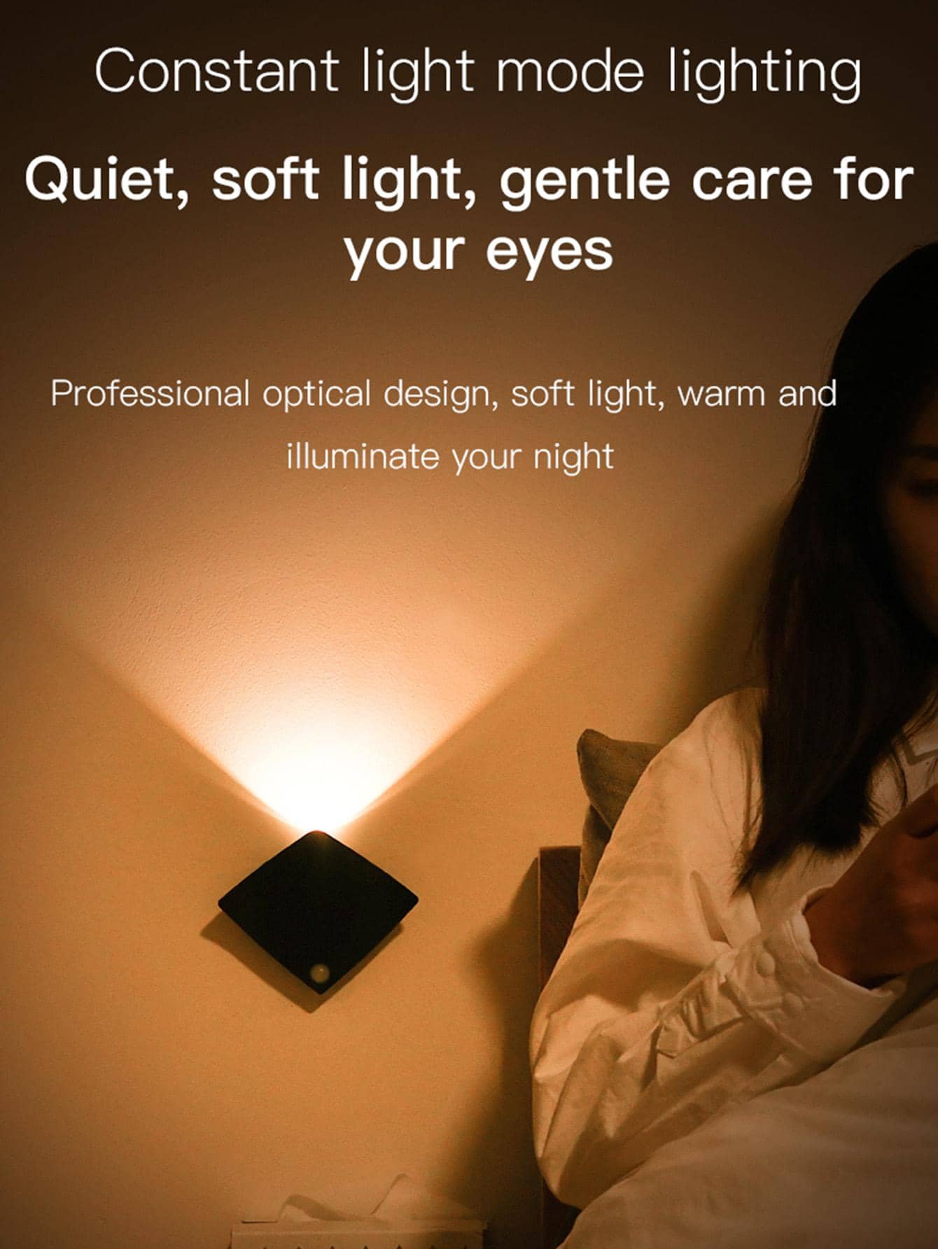 1pc ABS Neon Light, Modern Black LED Neon Sign