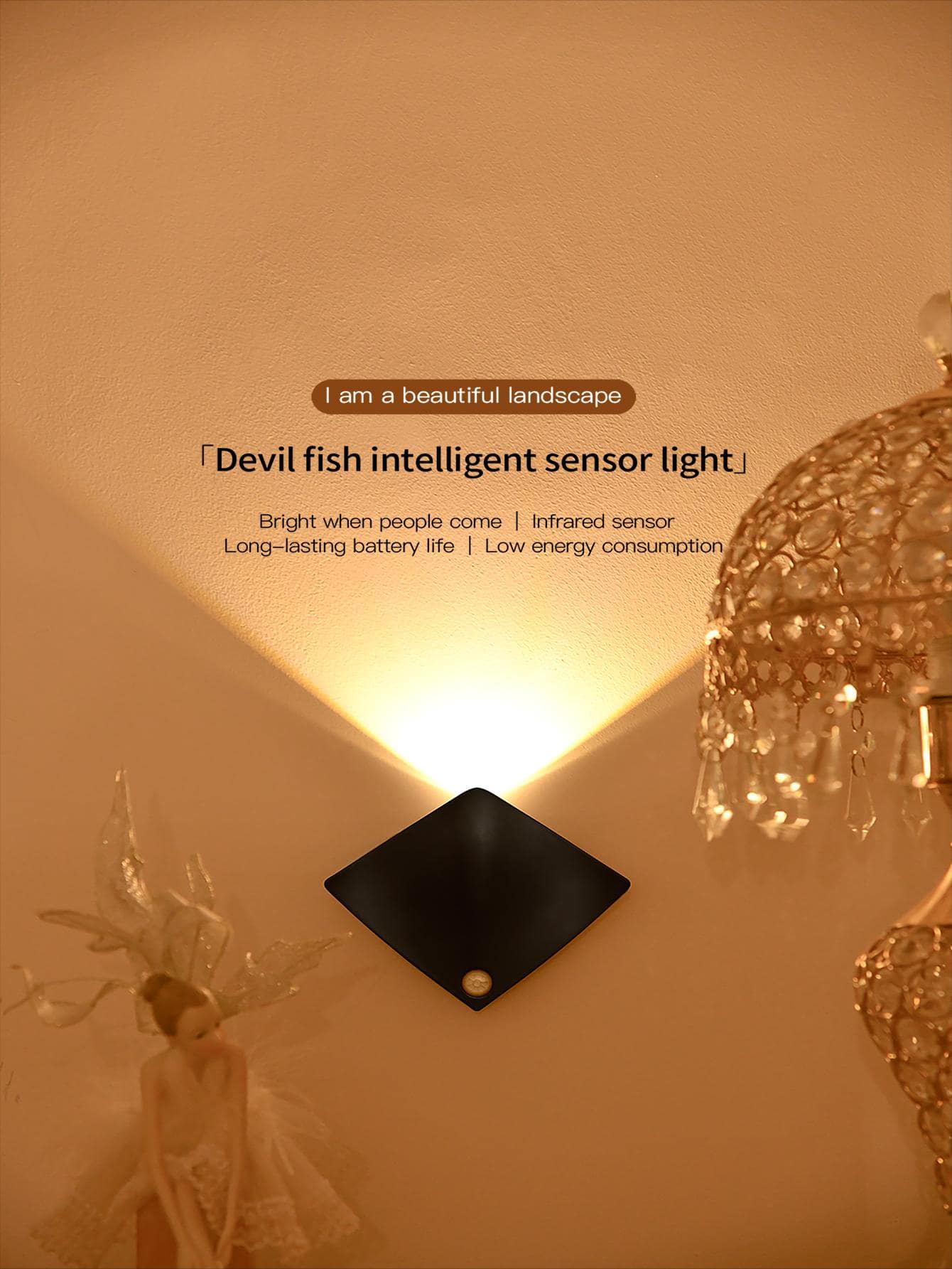 1pc ABS Neon Light, Modern Black LED Neon Sign