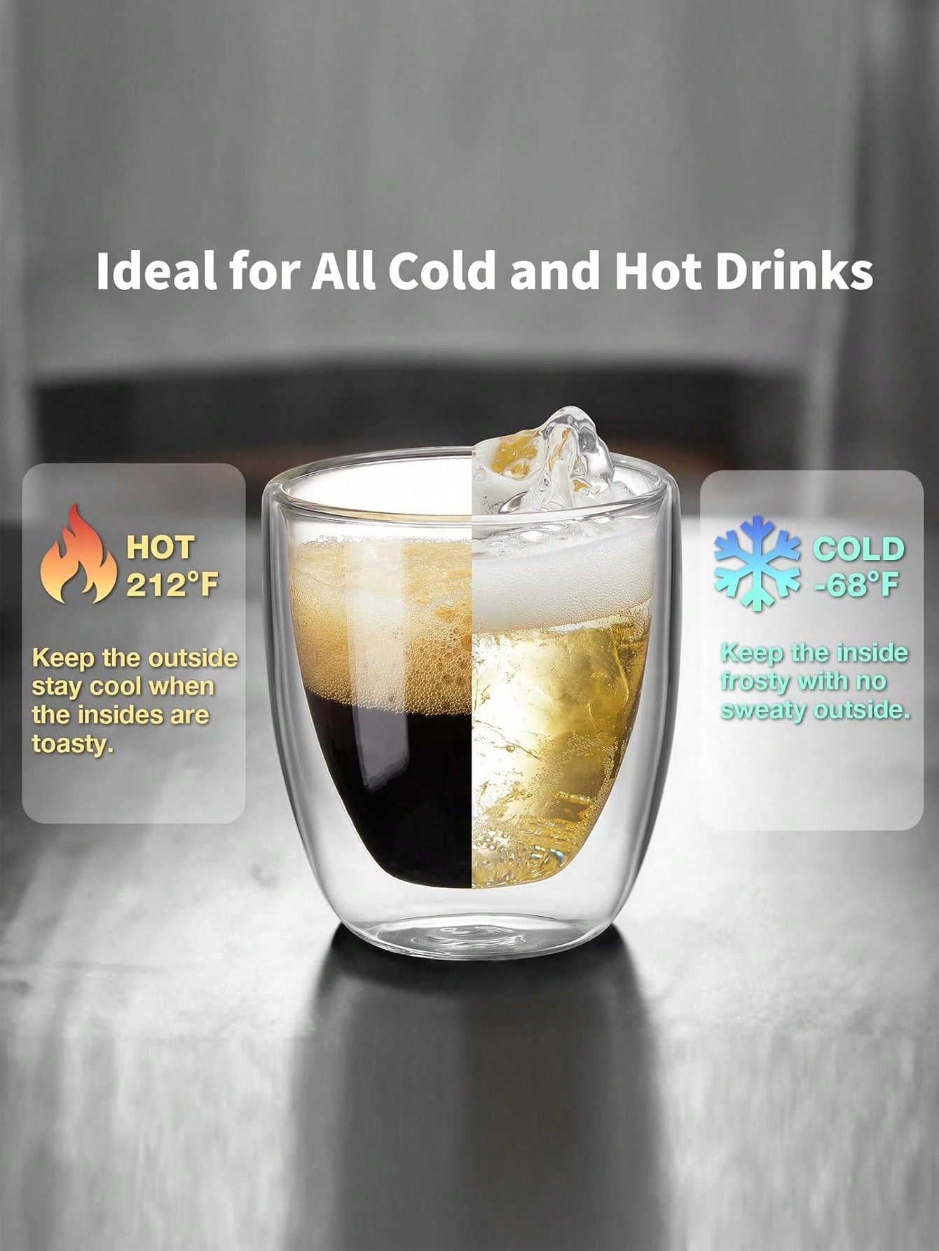 1pc/4pcs 400ml/500ml Transparent Glass Cup With Lid And Straw