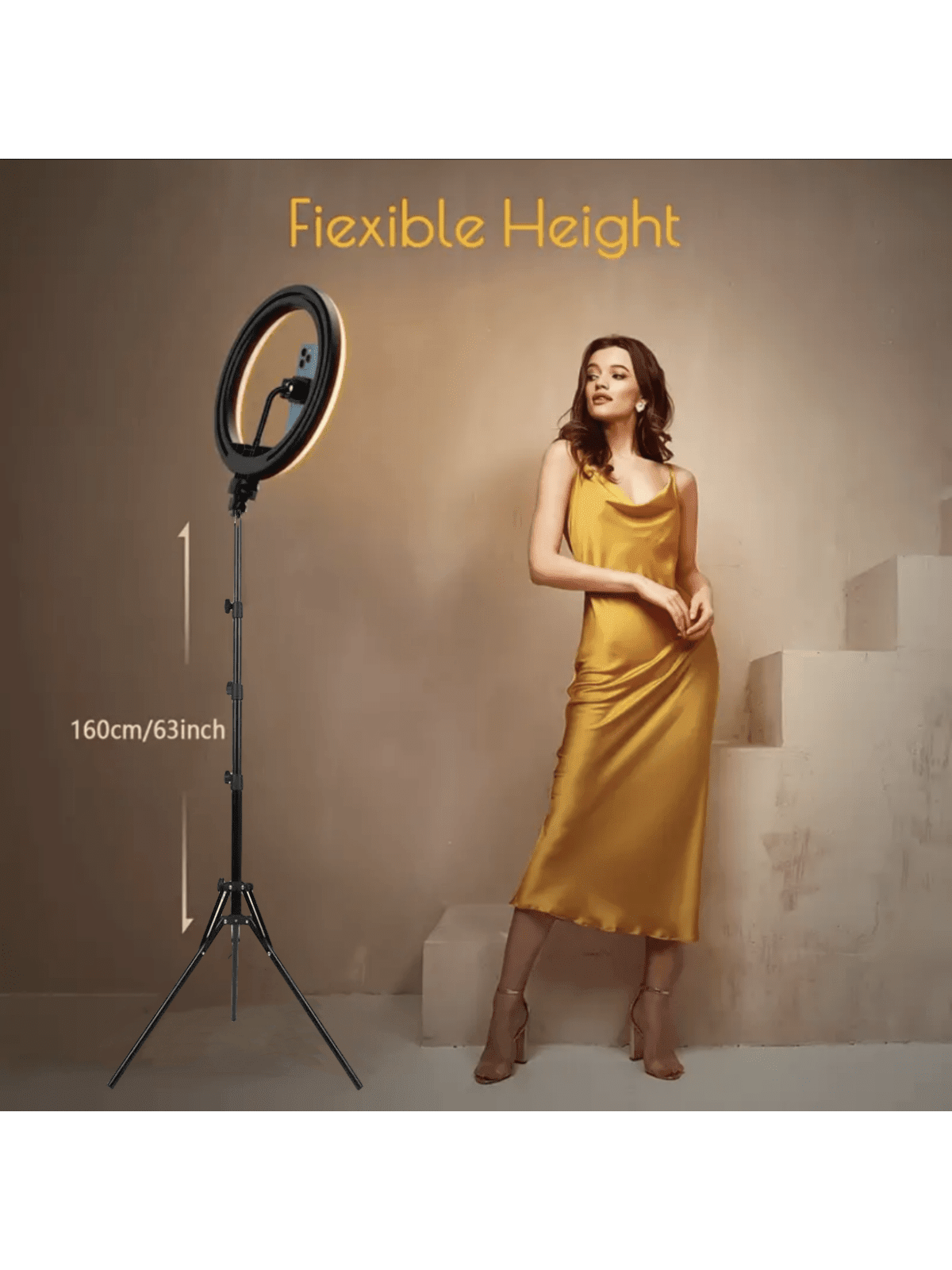 10 Inch Beauty Lamp With 55cm Tripod For Photography & Videography