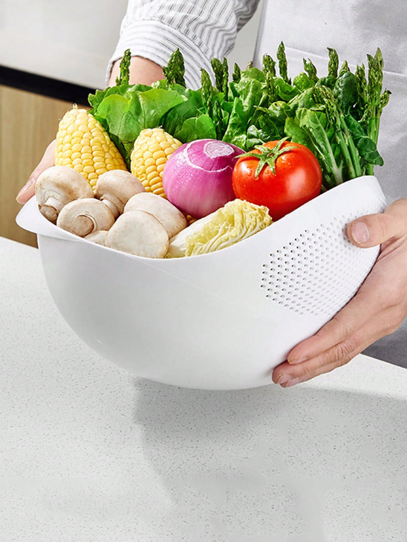 1pc Plastic Rice Washing Drain Basket