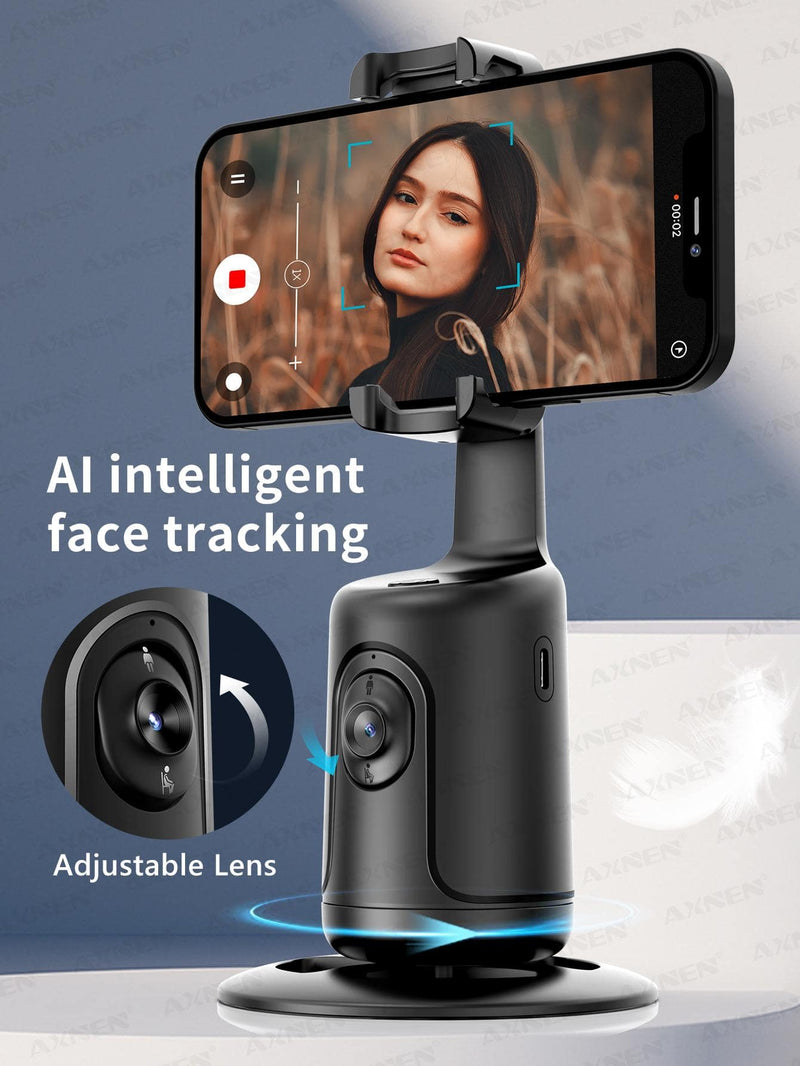 (pink) Automatic Face Tracking Gimbal Tripod