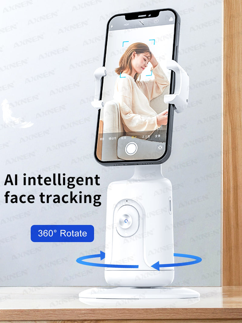 (pink) Automatic Face Tracking Gimbal Tripod