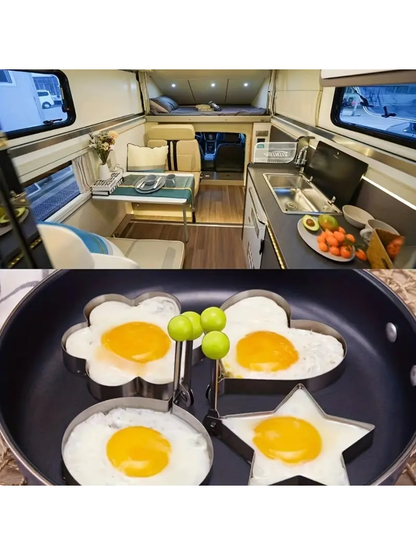 1pc Stainless Steel Fried Egg Ring Mold