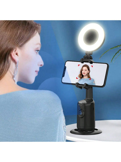 (pink) Automatic Face Tracking Gimbal Tripod