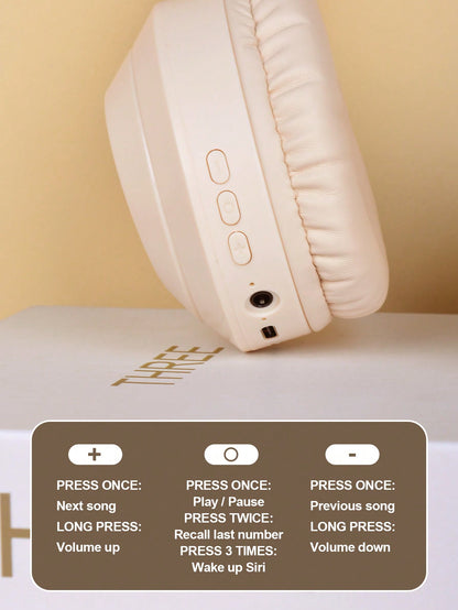 Wireless Headset With Full Coverage, Over-ear Design