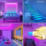 16ft-100ft LED Strip Lights,Sync With Music,With Timing Settings