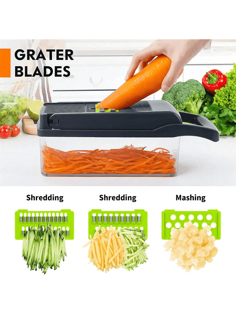 16pcs/set Vegetable Chopper, Multi-functional