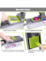 16pcs/set Vegetable Chopper, Multi-functional