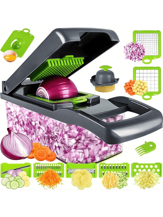 16pcs/set Vegetable Chopper, Multi-functional