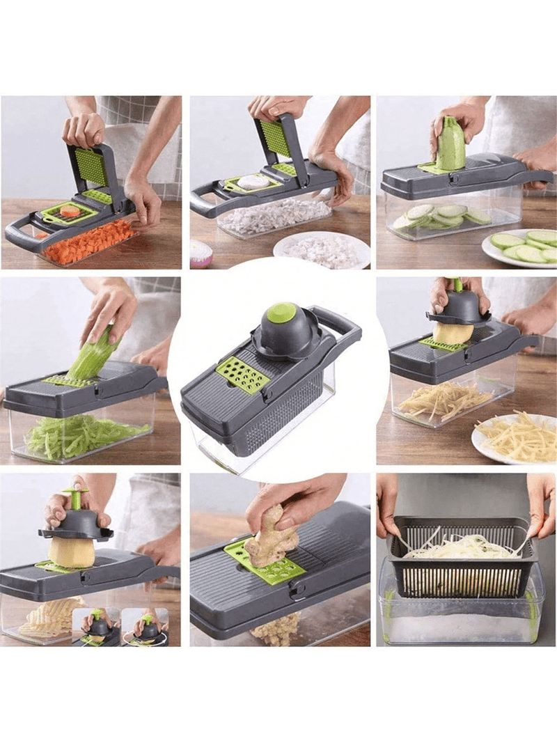 16pcs/set Vegetable Chopper, Multi-functional