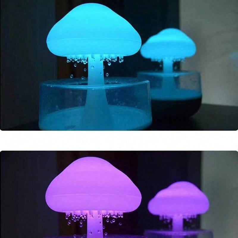 1pc Rain Cloud Aromatherapy Diffuser With Night Light