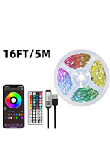 16ft-100ft LED Strip Lights,Sync With Music,With Timing Settings